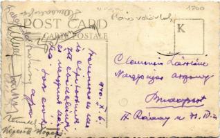 1940 Marosvásárhely, Targu Mures; látkép templomokkal, üzletek / general view with churches, shops. ...