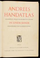 1937 Andrees Handatlas. Ausgewählte, völlig neu bearbeitete Ausgabe in einem Bande. Herausgegeben vo...