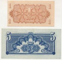 Csehszlovákia 1944. 1K + 5K T:AU,XF
Czechoslovakia 1944. 1 Koruna + 5 Koruna C:AU,XF
Krause P#45, ...