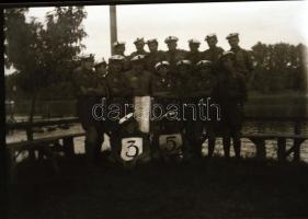 1933 Cserkészek, vízi cserkészek, 25 db fotónegatív, 6×9 cm