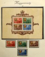 Hagyaték: gyenge bélyegzett gyűjtemény albumban a Krajcárosoktól, a 30-as évektől több postatiszta é...