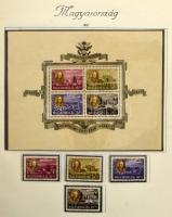 Hagyaték: gyenge bélyegzett gyűjtemény albumban a Krajcárosoktól, a 30-as évektől több postatiszta é...