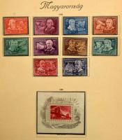 Hagyaték: gyenge bélyegzett gyűjtemény albumban a Krajcárosoktól, a 30-as évektől több postatiszta é...