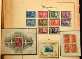 Hagyaték: gyenge bélyegzett gyűjtemény albumban a Krajcárosoktól, a 30-as évektől több postatiszta é...