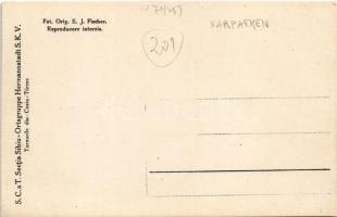 Erdélyi-Kárpátok, Siebenbürgische Karpathen; Turnurile din Cozia. S.C.a.T. Sectia Sibiu, Ortsgruppe ...