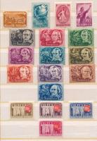 2 db sor + 4 db önálló bélyeg közepes berakólapon