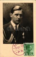 1936 Principele Nicolae / Miklós román királyi herceg / Prince Nicholas of Romania. Studio Fotografic Constanta photo (non PC) (vágott / cut)