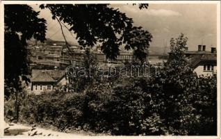 1938 Budapest I. Tabán, a Gellérthegy legmagasabban fekvő házai, Margit híd. photo