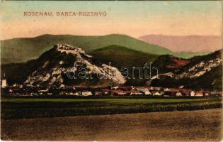 1909 Barcarozsnyó, Rozsnyó, Rasnov, Rosenau; vár, látkép. G. Gutt felvétele és kiadása / castle, general view (Rb)