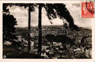 Budapest I. Tabán, látkép a Tabánnal és a királyi várral. TCV card