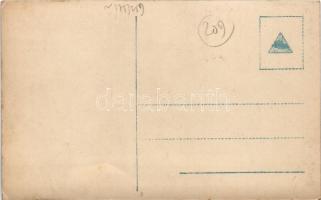 Brassó, Kronstadt, Brasov; Marktplatz und Rathaus / Piactér és városháza télen, Aronsohn üzlete / ma...