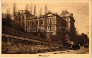 Budapest I. Ferenc József Nevelőintézet és Gimnázium, homlokzat. Goszleth udvari fényképész felvétele. Ilona utca 4. (Szabó Ilonka utca) képeslapfüzetből