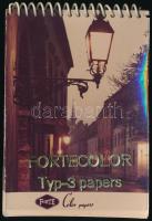 Fortecolor Typ-3 papír mintafüzete 10 db reklámképpel, 14×10 cm