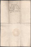 1779-1780 Nagykőrössel kapcsolatos 2 db régi dokumentum: 

1779 Nagykőrös, "Csete János és fe...