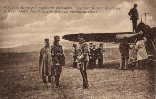 Charles IV with Hungarian pilot Henrik Bier (cut)