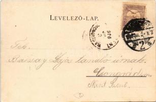 1900 Budapest V. Az új Országház, Parlament, a tér még nincs kiépítve. Edgar Schmidt kiadása