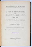 Horváth János: Az 1972223 I. II. III. törvényczikkek által elfogadott Pragmatica sanctio lényege és ...
