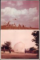 Nagy Árpád: Első próbálkozás, 2 db hátoldalon feliratozott fotó, pályázatos pecsétekkel, 17×24 cm