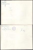 Nagy Árpád: Első próbálkozás, 2 db hátoldalon feliratozott fotó, pályázatos pecsétekkel, 17×24 cm