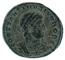 Római Birodalom 334-335 / II. Constantinus / Siscia / Follis (2,24g) T:XF Roman Empire 334-335 / Constantine II / Siscia / Follis "CONSTANTINVS IVN NOB C / GLOR-IA EXERC-ITVS - dot epsilon SIS dot" two soldiers holding spears and shields on either side of two standards (2,24g) C:XF RIC VII 236