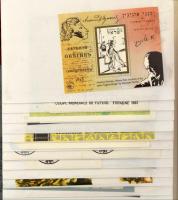 76 db vegyes külföldi modern blokk fotóalbumban