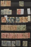 Ausztria kis tétel az 1860-1880 közötti időszakból, hozzá kevés magyar Turul és Hírlapbélyeg, 11 lapos közepes berakóban