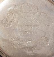 Chronometre Tegra svájci ezüst (Ag) zsebóra másodperc segédkörrel, működik, d: 5 cm, bruttó 64g