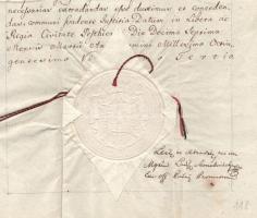 1823 Pest vármegyei "pótharaszti pusztában" lévő terület Nemes Gál József, Nemes csete Ger...