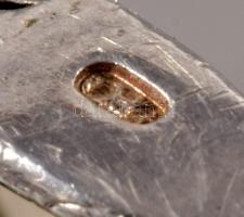 Keleti ezüst (Ag) karperes és gyűrű, m:52, kövekkel kirakva, bruttó 40g