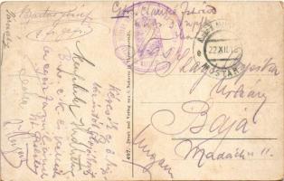 1915 Utolsó százas! Első világháborús propaganda lap, osztrák-magyar katonák söröskorsóban / WWI Aus...