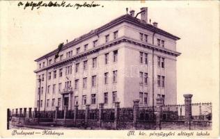 1929 Budapest X. Kőbánya, M. kir. pénzügyőri altiszti iskola. Horváth József dohányáruda kiadása (EK)