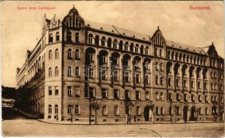 1911 Budapest XI. Fehérvári út (ma Bartók Béla út), Szent Imre kollégium. Németh József kiadása (EK)