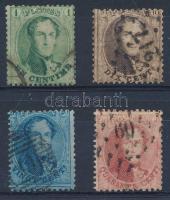 1863/1865 Forgalmi bélyegek Mi 10-13