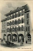 Bolzano, Bozen (Südtirol); Hotel Bayrischer Hof, automobile. A. Trüb &amp; Cie. Kunstanstalten (EK)