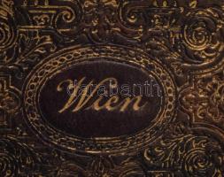 19. sz. vége, Bécsi fém tükör, díszes tokban, tokból kihajtható, 10x7 cm