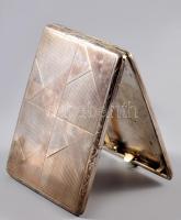 Ezüst (Ag) cigarettatartó, jelzett, 122g