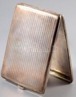 Ezüst (Ag) cigarettatartó, jelzett, 122g