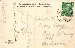 1909 Trieste, Trieszt; Porto nuovo / port, steamships (tear)