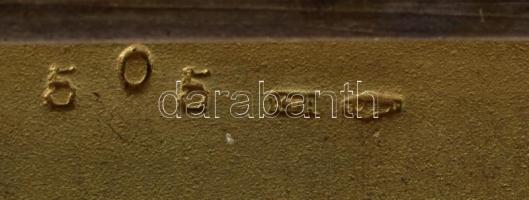 Ezüst (Ag) cigarettatartó, jelzett, 156g