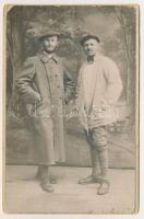 1918 Szünstein Alajos a szibériai hadifogság után Kovelben május végén / WWI Hungarian soldier after the Siberian captivity in May. photo (kopott sarkak / worn corners)