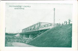 Budapest XX. Pestszenterzsébet-Csepel kikötőhíd, vasúti híd (EM)