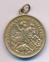 DN "Szent György" öntött bronz emlékérem, füllel (29mm) T:VF