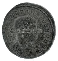 Római Birodalom 330-333 / I. Constantius / ? / Follis (2,31g) T:XF Roman Empire 330-333 / Constantius I / ? / Follis "[FL IVL] CONSTANTIVS NOB C / GLORI-A EXER-[CITVS] - ?" two soldiers holding spears and shields with two standards between them (2,31g) C:XF