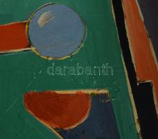 Bubelényi András (-): Donjuan a pokolban - Csillagromboló. Olaj, farost. Jelzett a hátoldalán. Faker...