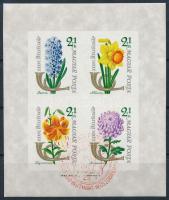 1963 Bélyegnap - Virág II. vágott blokk