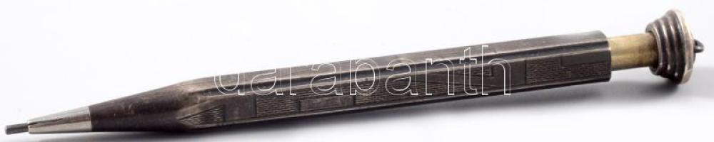 Ezüst (Ag) töltőceruza, h:8 cm, jelzett, bruttó 7,7g