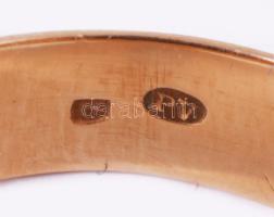 14K arany (Au)férfi gyűrű, füstkvarccal. jelzett br 8 g m:57