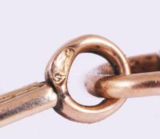 14K arany (Au) óralánc. jelzett 7,1 g 39 cm