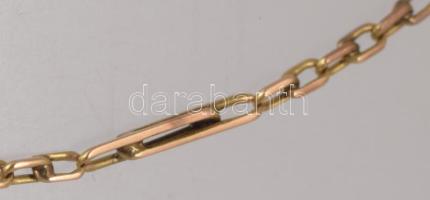 14K arany (Au) nyaklánc. jelzett 3,1 g 48 cm