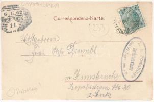 1902 Longega, Zwischenwasser (Marebbe, Enneberg (Südtirol)); Gruss aus Neu-Zwischenwasser. Gasthof N...